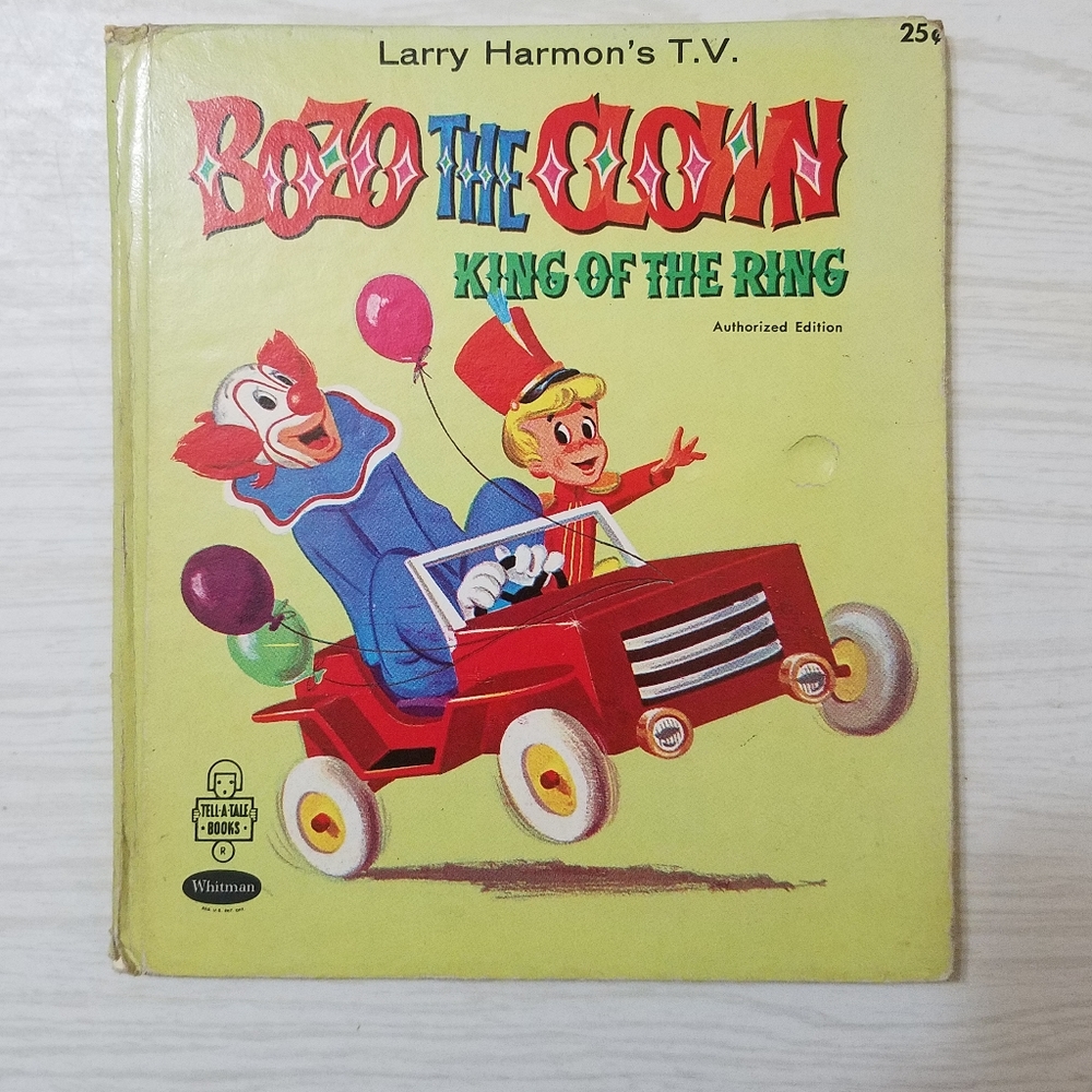 Vintage 1960 Bozo The Clown King Of The Ring Children's Book Whitman Tell A Tale